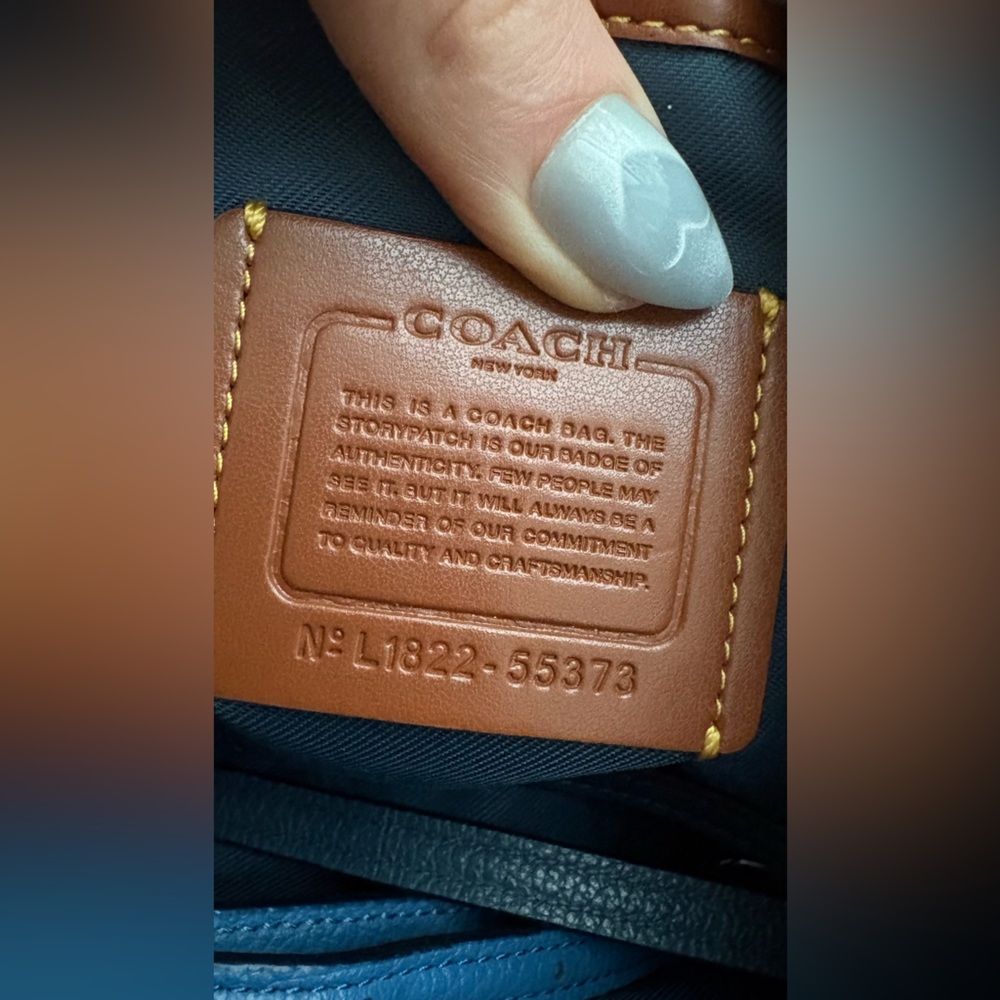 Coach Sutton Shoulder/Crossbody, Blue Floral Print - Picture 8 of 9